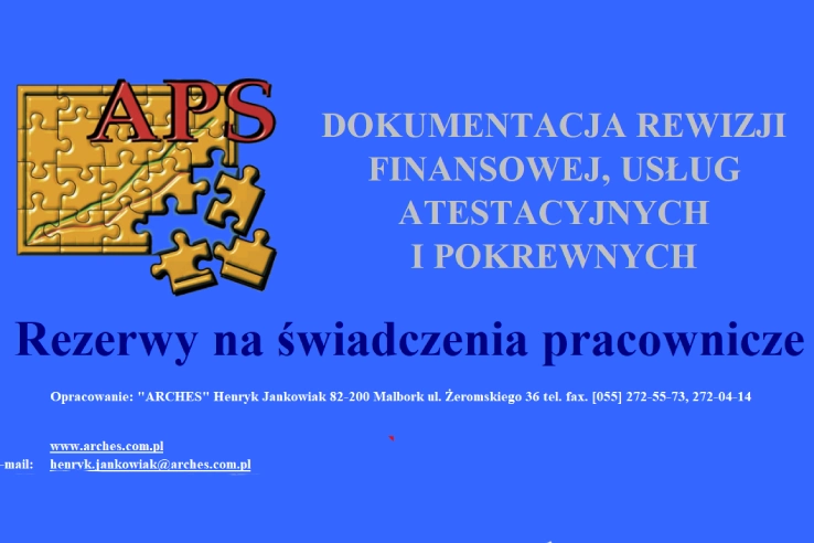 rezerwy na świadczenia pracownicze